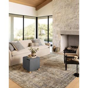 Loloi Amber Lewis Morgan Collection MOG-01 Sunset/Ink 2'-0" x 5'-0" 38" Thick Accent Rug feat. CloudPile, Neutral, Room Dcor, Vintage Inspired, Livingroom, Bedroom, Dining Area