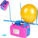 Electric Balloon Pump,110V 600W Portable Dual Nozzles Balloon Pump,Air Pump Balloon Blower for Party Decorations with Tying Tool