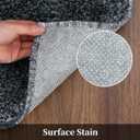 COZYLOOM Area Rug 2x8 Shag Runner Rug Ultra Soft Rug Fluffy Shaggy Soft Area Rug Non-Slip Indoor Floor Carpet Non Shedding Rug for Kids Playroom Home Decor, Black