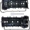 Engine Valve Covers Compatible with 2011-2019 Chrysler Jeep Grand Cherokee Dodge Ram 1500 3.6L Direct Replace Part # 5184069AN, 5184068AN, 264-939, 264-938