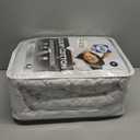 Sealy Luxury 100% Cotton Soft Top Layer, High Loft Comfort EternaLoft Fiberfill, Durable Stretch Corners Mattresses 18 Inches Deep Machine Washable Fitted Mattress Pad, King Size, White