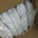 50 Pcs White Folding Chair Cover Washable Removable Universal Fitted Chair Cover Protector for Wedding Party Banquet Holidays Celebration Decoration Chair Covers