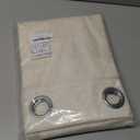 NICETOWN Natural Linen Curtains 84 inch Long 2 Panels Set, Grommet Top Thick Linen Burlap Semi Sheer Vertical Drapes Privacy Assured with Light Filtering for Bedroom/Living Room, W55 x L84