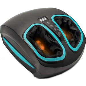 InvoSpa Shiatsu Foot Massager Machine with Heat - Electric Deep Kneading Heated Foot Massage - Circulation, Legs, Plantar Fasciitis, Neuropathy Pain Spa Feet Massager Stocking Stuffers