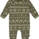 Modern Moments by Gerber Baby Henley Waffle-Knit Romper, 3-6 months
