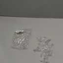 20pcs Plastic Locking Shelf Support Pegs,6.9mm Shelf Pins,Self-Locking Bracket Clips,Clear Shelf Pegs for for Kitchen Cabinet Furniture Book Shelves,6.9mm Peg x 3/4" Thick Shelves (0.27 inch x 0.75 inch)