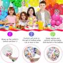PERPAOL 146pcs Rainbow Balloon Arch Kit, 12 Assorted Multicolor Balloons for Birthday Party, Anniversary, Festival, Carnival Circus Decoration with Star Foil Confetti Balloons