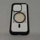 Miracase Magnetic for iPhone 14 Pro Case 6.1 inch, (Compatible with MagSafe) Upgrade Full-Body Clear Phone Bumper Case with Built-in 9H Tempered Glass Screen Protector, Black