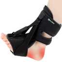 Plantar Fasciitis Night Splint and Brace, Upgraded Planters Facetious Relief, Foot Drop and Achilles Tendonitis Relief Brace. Night Splint for Plantar Fasciitis Women and Men, Black
