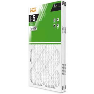 3-Pack 16x25x1 Air Filter MERV 8, Pleated HVAC AC Furnace Air Filters Replacement (Actual Size 15.75 x 24.75 x 0.75 in) up to 90-days per Filter, Works in furnaces, HVAC, wall and ceiling vents