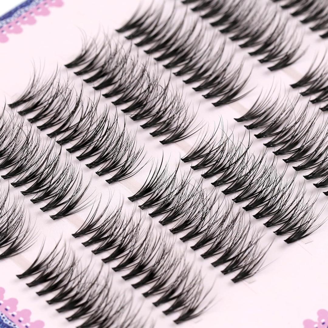 Lash Clusters Lash Extensions 112 Clusters Mix 5 Lenghts Eyelash Extension Frihappy Individual Lashes, Frihappy Lavanda