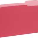 100 Blue Summit Supplies Red File Folders - Two-Tone Red Folders Letter Size with 1/3 Cut Tabs, Durable 11pt Paper, Holds Letter Size Documents, Red Folders Bulk