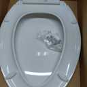 KOHLER 4636-RL-0 Cachet ReadyLatch Elongated Slow Close Toilet Seat, Soft Close Toilet Seat Quiet Lid, Contoured Grip-Tight Bumpers Installation Hardware, Apartment Essentials, White