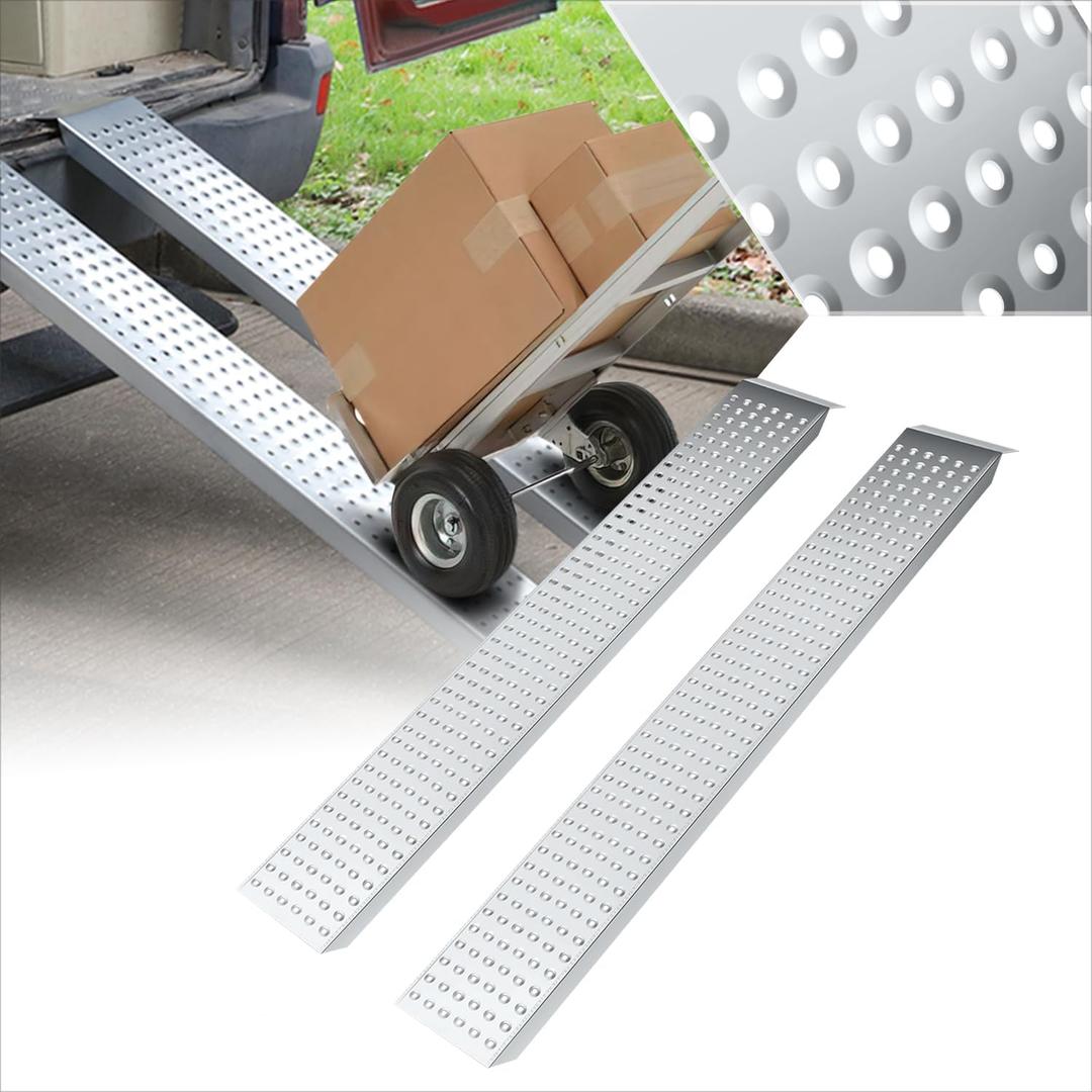 PM PERFORMOTOR A3 Steel Versatile Loading Ramp for Hand Truck, Bicycle, Motorcycle, ATV & More, 880 pounds Each Pair Capacity,PM-TOL-RP-2 PM PERFORMOTOR A3 Steel Versatile Loading Ramp for Hand Truck, Bicycle, Motorcycle, ATV & More, 880 pounds Each Pair Capacity,PM-TOL-RP-2
