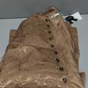 Runcati Mens Kurta Sherwani Coats Kaftan Indian Ethnic Royal Suits Mandarin Collar Wedding Festive Party Blazer (X-Large, Light Brown)