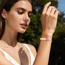 Smart Bracelet for Women, Health Activity Fitness Trackers, 24/7 Heart Rate, HRV, Blood Oxygen & Stress Monitor, 24H Sleep Tracker, Free APP for iOS & Android, Rose Gold