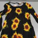 ZENNILO Plus Size Casual T Shirt Dresses for Women Flowy Swing Tunic Dress Pockets, M