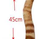 Valpeak 3D Cat Mask, Cat Headband, and Funny Cat Socks with cat Tails (Orange Cat Three-piece)