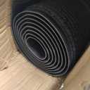 Large Commercial Door Mat, 4' x 8' Front Door Mat Outside Entrance, Low Profile Easy Clean Welcome Mat Indoor Outdoor, Absorbs Moisture and Dirt, Non-Slip Backing Heavy Duty Outdoor Mat, Grey