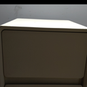 15.8" W Faux Leather Narrow Nightstand, Modern Fully-Assembled Bedside Table with 2 Drawers, Wood Night Stand Small Accent End Table & Side Table for Bedroom, White (16in)