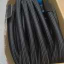 Garden Hose 100FT Non-Expanding, Lightweight Hose With 10-Function Nozzle, Leak-Proof No-Knot, Easy to Carry, Wear-Resistant, Sturdy 3/4GHT Flexible Water Hose for Outdoor (Black with Nozzle)