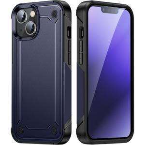 Shockproof for iPhone Case,[Military Grade Drop Protection],Pocket-Friendly,Full-Body Protective Basic Back Cover (Blue, iPhone 13 / iPhone 14 6.1)