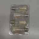 WIHTU LED Edison Light Bulbs, Vintage 6W LED Bulb 60W Equivalent, St58 4000K Daylight Soft White with CRI 85+, E26 Standard Base, 900LUM, Non-Dimmable, Clear Glass, Pack of 4