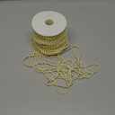 B&S FEEL 5mm Faux Pearl Beads Garland Pearl Bead Roll Strand for Wedding Party Decoration, 99 Feet Roll (Ivory)