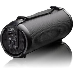 Tyler Wireless Bluetooth Speaker Water Resistant Long Range Rechargeable Boombox USB MP3 Micro SD AUX Inputs Fm Radio Sound & Bass Carry Strap Lightweight for Home Outdoor Stereo