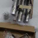 Heavy Duty Curtain Rods for Windows 18 to 144 Inch, Adjustable Length 1 Inch Diameter Window Curtain Rod with Aluminium Finials, Sand Nickel