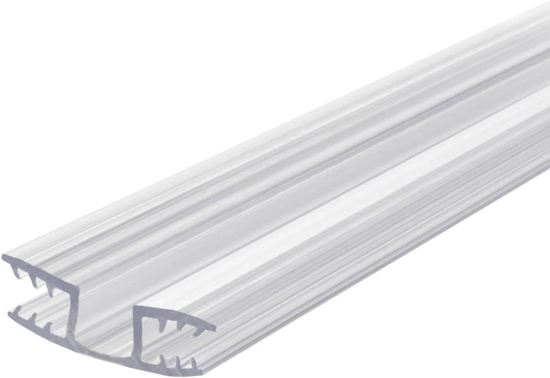 Clear PVC Living Hinge for 1/4in Panels - 36 Inches (Pack of 4, 12 Feet Total)