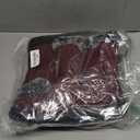 SHIBEVER Women's Snow Boots Winter: Waterproof Fur Lined Anti-Slip Ankle Booties Outdoor Comfortable Warm Women Snow Boot (8, Red)