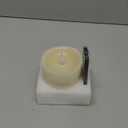 3x3 Flickering Flameless Candles Set of 1, 2AA Battery Life 600 Hours Battery Candles Flickering with Timer,3 inch Flameless Candles with Remote for Indoor/Outdoor, Ivory (3"x3" - 1 PCS)