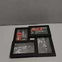 4x6 Collage Picture Frame with Real Glass, 4 Opening Wooden Photo Collage Frame with Stand, Family Multi Picture Frame for Wall or Tabletop Display, 4 Photo Gallery Frame for Home Decor, Black