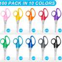 100 Pack Kids Scissors, 5 Inch Bulk Scissors for School, Blunt Tip for Child Student Teacher, Kids Safety for Preschool Classroom Office Home, School Supplies Craft Cutting Paper