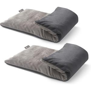 RelaxCoo Microwave Heating pad with Washable Cover 6 * 12" Microwavable Heat Pad for Neck Shoulder, Cramps, Back Pain Relief, Warm Compress Bean Bag Moist Heat Pack for Muscles, Joints, 2 Pack