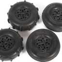 Axial ST28 Front Razor, Rear Paddle Tire and Wheel Set: Yeti Jr, AXI41000