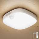 FULEN Shower Lights IP65 Waterproof, Motion Sensor Ceiling Light, Rechargeable Closet Light with 10000mAh Battery, LED Shower Lamp for Bathroom, Cordless Ceiling Lamp with RGB Colors