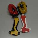 2 Pack String Launchers and Grips, Battling Burst Launcher, Left/Right Spin, Only Compatible with Burst, Two Launch Modes Gyros(Golden+Red)