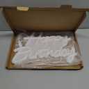 Happy Birthday Neon Sign for Backdrop, LED Happy Birthday Light Up Sign, USB Powered Dimmable Neon Light for Birthday Party Decorations, Wall Decor, White, 16.5 x 12 inch