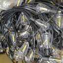 addlon 200FT(50FT*4) Outdoor String Lights with Remote,Waterproof Patio Lights with 108 Shatterproof Dimmable ST38 LED Bulbs Connectable Outdoor Lighting for Backyard Bistro Garden Bistro 2FT Spacing