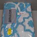 HEBE Outdoor Rug Waterproof 8ft, Plastic Straw Rug Camping Rug, Reversible Outdoor Patio Rugs RV Mat Clearance, Indoor Outside Floor Carpet for Porch,Deck,Camper,Balcony,Backyard (Teal)