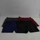 ATHVOTAR Biker Shorts Women with Pockets - 3"/5"/8" High Waisted Workout Spandex Tummy Control Gym Running Yoga Shorts (XX-Large, Black/Gray/Navy/Burgundy)