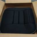 Car Seat Cushion Pad for Driving, Chair Cushion for Office/Truck with Memory Foam, Seat Cushion Comfortable and Durable Black 2" Thick (5 cm)