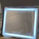 Amorho 36"X30" Black LED Mirror for Bathroom, Front Light and Backlit Framed Mirror, Stepless Dimmable, Anti-Fog, Shatter-Proof, Memory, 3 Colors, Double LED Vanity Mirror