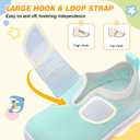 L-RUN Baby Barefoot Walking Shoes Cute Shark Breathable Lightweight