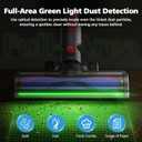 Vacuum Head Attachment Compatible with Dyson V7 V8 V10 V11 V15 Gen5 Cordless Vacuums, Upgraded with Full-Area LED Green Light, Quick-Release Design for Hard Floors and Low-Pile Carpets