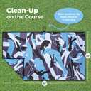 ANNIE FIORI Golf Towel (34" x 20") | Funny Camo, Microfiber Waffle Golf Towels For Golf Bags with Quick Dry Technology & Black Carabiner Clip - Golf Accessories for Men & Women, Ideal Gift for Golfers (Blue)