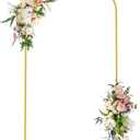 Wokceer 7.2 FT Wedding Arch Backdrop Stand, Gold Metal Arch Backdrop Stand for Wedding Ceremony Birthday Party Bridal Baby Shower Photo Booth Garden Floral Balloon Arches Decoration