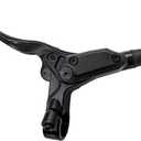 Mountain Bike Hydraulic Brake 2-Pistons, Left Front 1000mm Right Rear 2000mm Adapter Aluminum Alloy Hydraulic Bike Brakes, PM Adapter, Resin Pads, Black (Front&Rear PM)